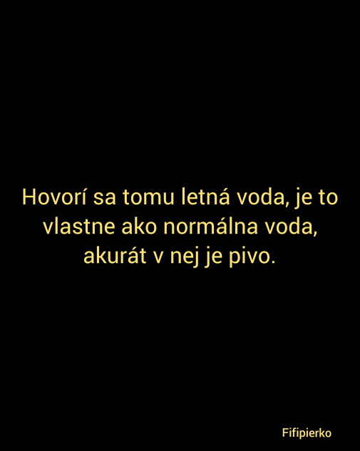 Letná voda