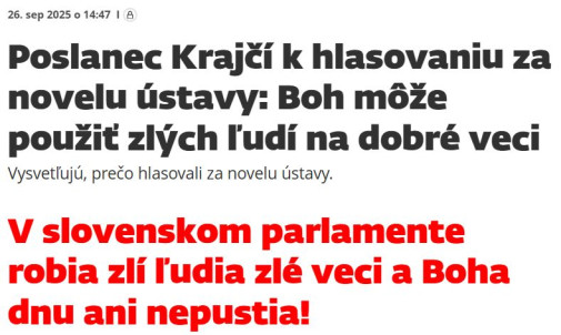 Boha ani do kostola...